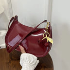 Cherry Pendant Flap Shoulder Bag