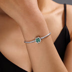 Sterling Silver Four-leaf Bracelet