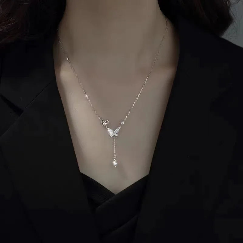 Stainless Steel Peach Pendant Necklace