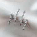 Double Row Korean Earrings