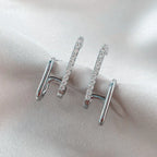 Double Row Korean Earrings