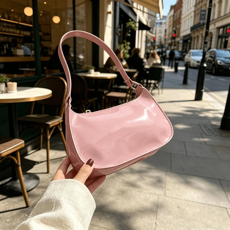 Embossed Geometric Hobo Bag
