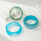 Blue Textured Bracelet