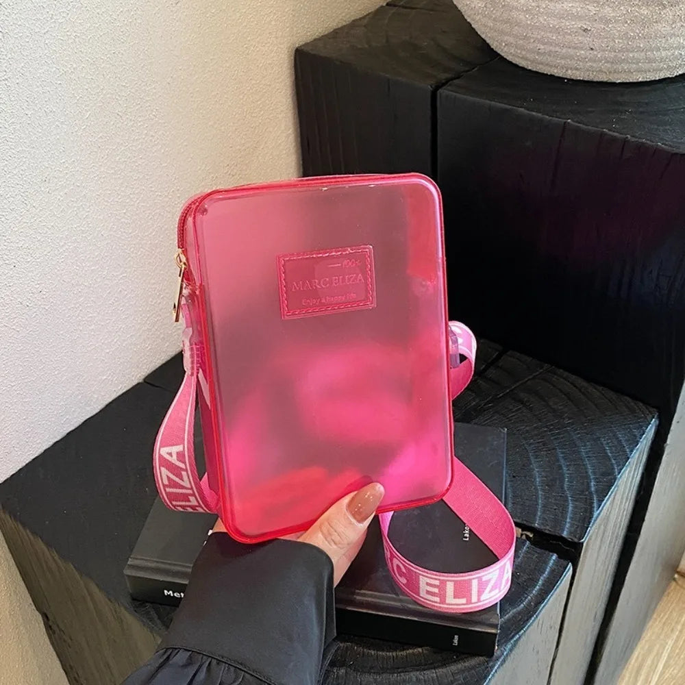 Transparent PVC Jelly Crossbody Bag