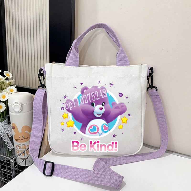 Printed Canvas Crossbody Bag