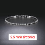 Zirconia Tennis Hip Bangle