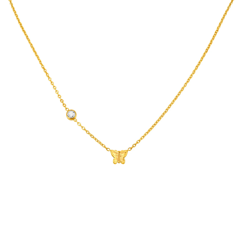 Cubic Zirconia Heart Pendant Necklace