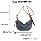 PU Leather Hobo Shoulder Bag
