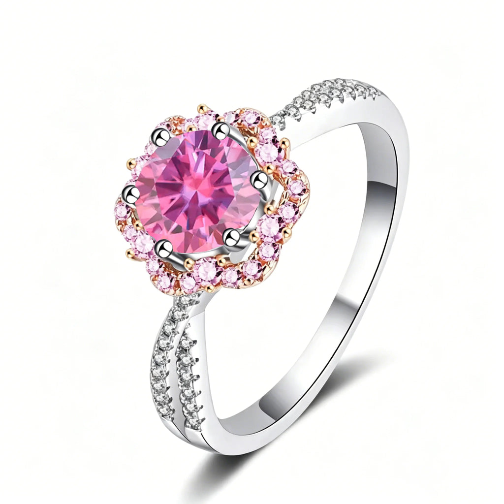 Sterling Silver Moissanite Ring