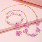 Flower Beads Jewelry Set
