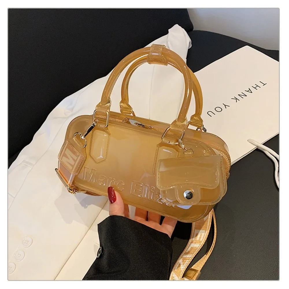 Transparent PVC Pillow Shoulder Bag