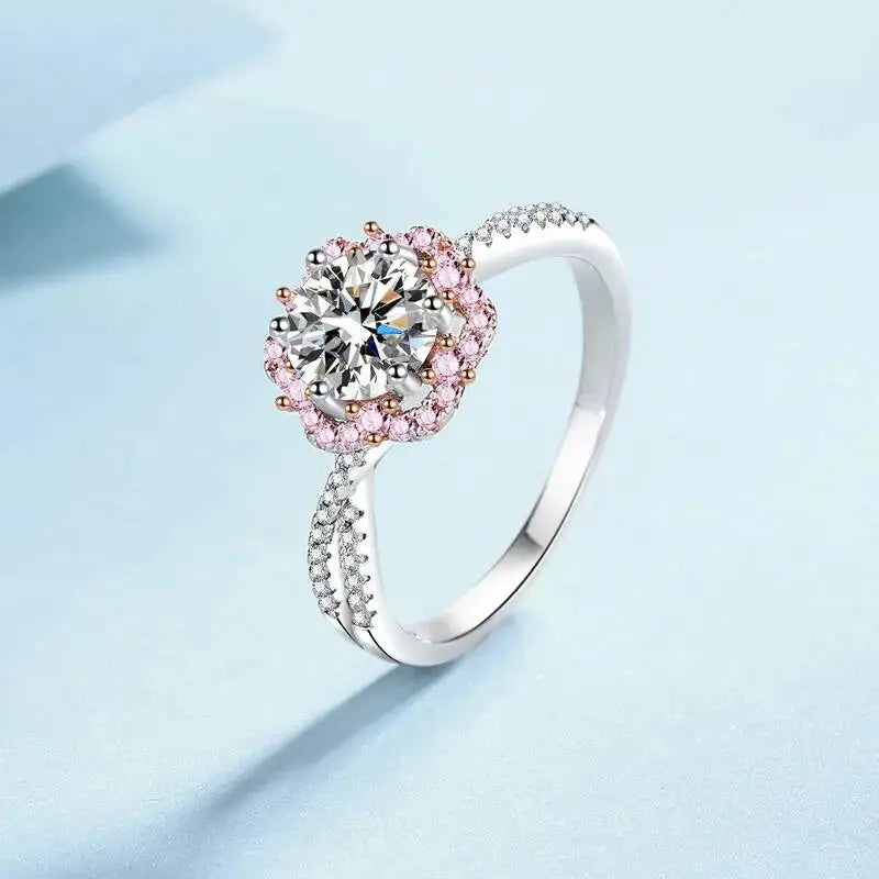 Sterling Silver Moissanite Ring