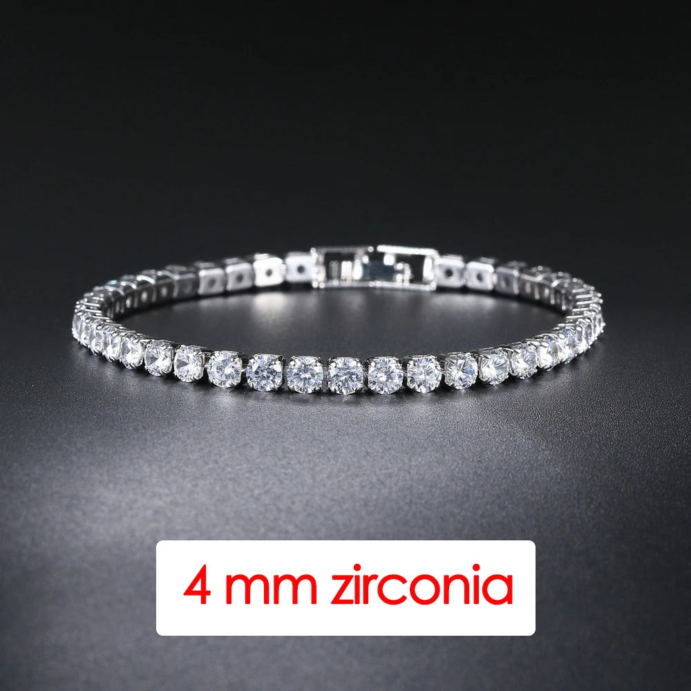 Zirconia Tennis Hip Bangle