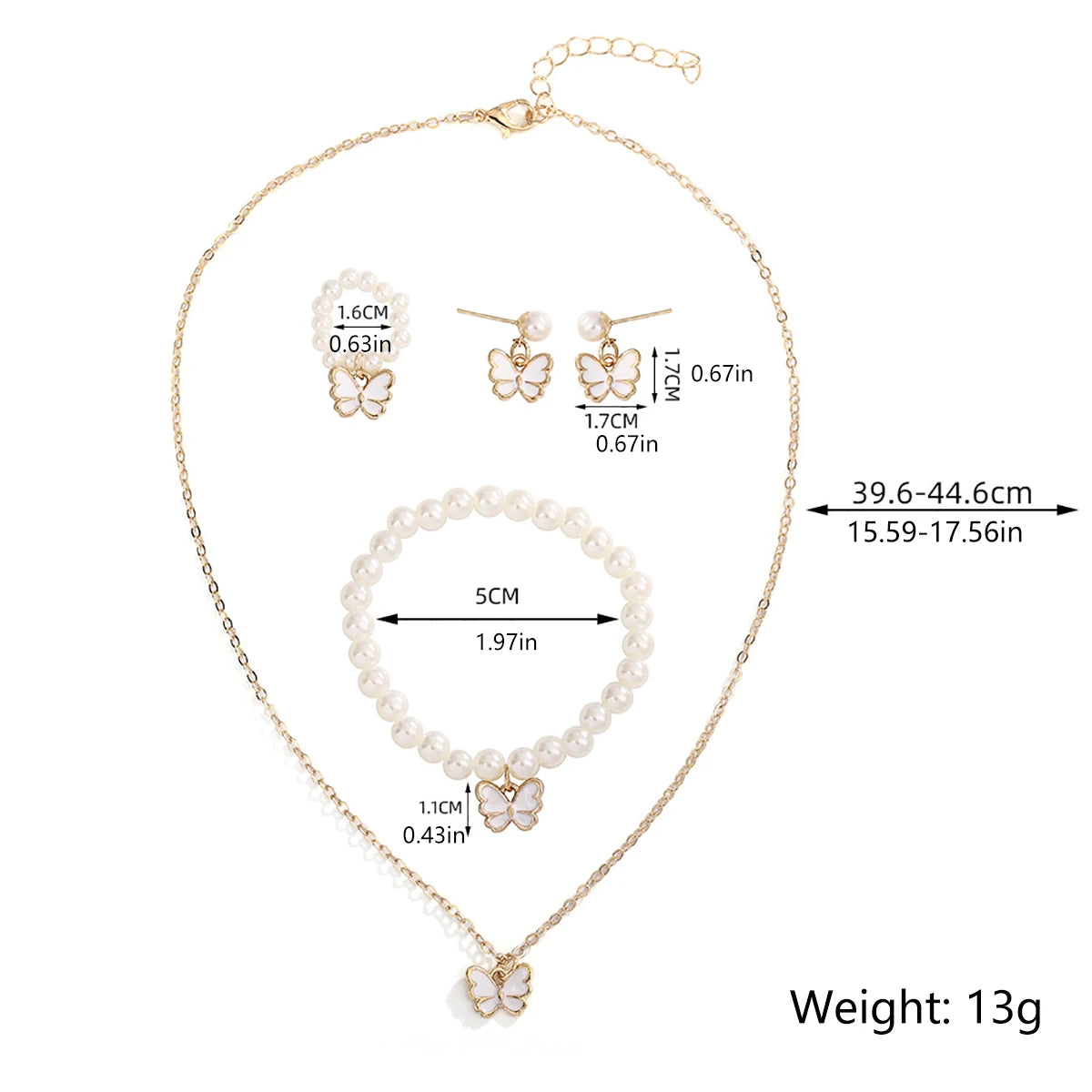 Butterfly Simulated Jewelry Set