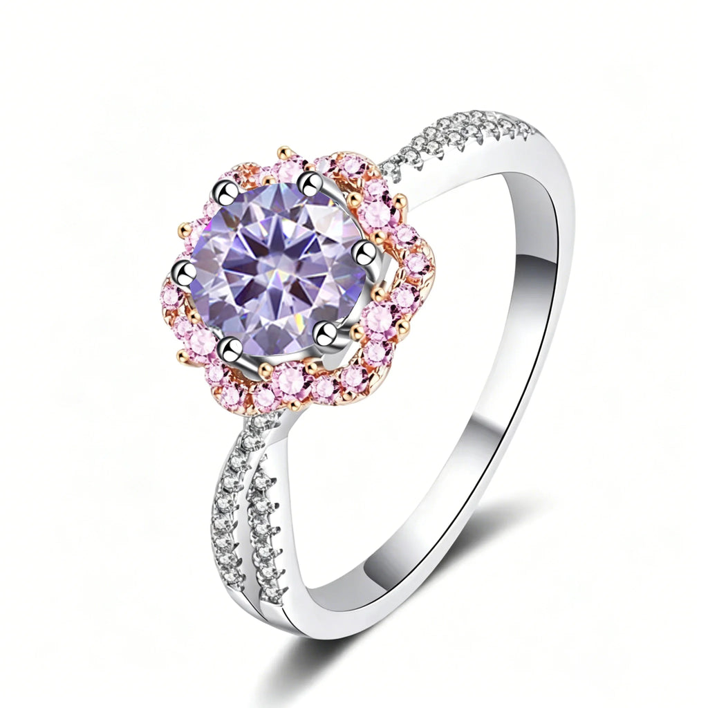 Sterling Silver Moissanite Ring