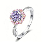 Sterling Silver Moissanite Ring