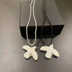 White Peace Dove Pendant Necklace