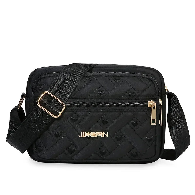 Multi-Pocket PU Shoulder Bag