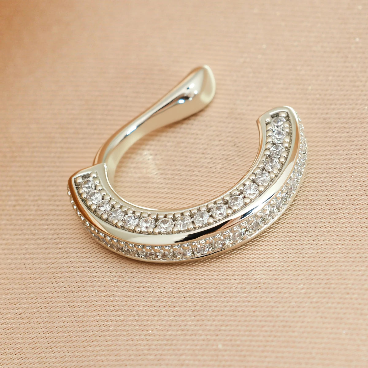 Zircon Clip On Earrings