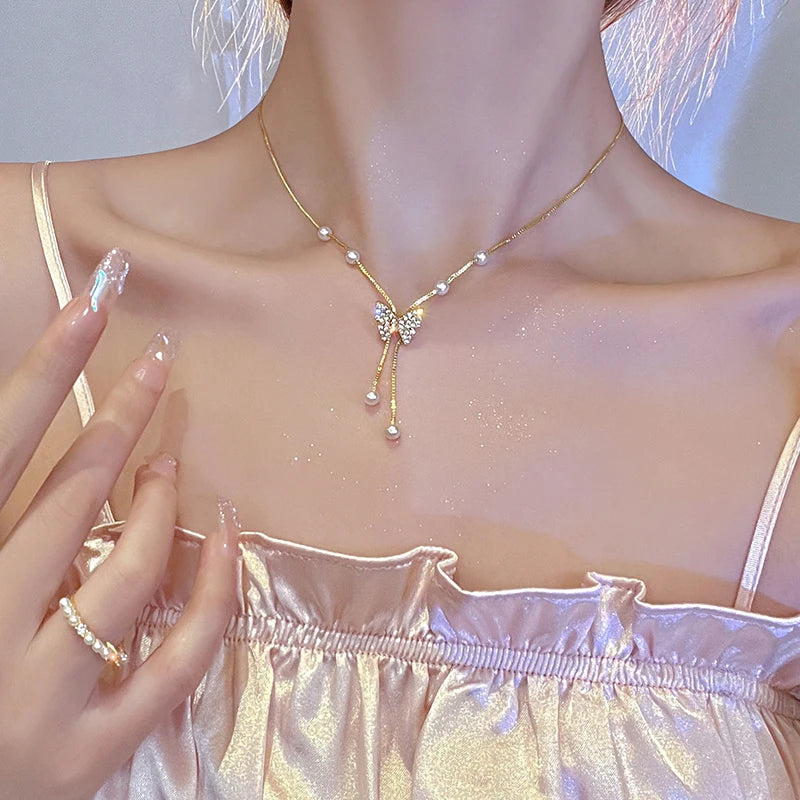 Angel Wings Heart Pendant Necklace