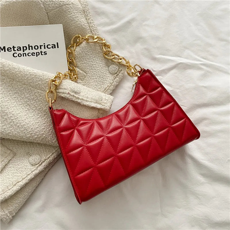 PU Underarm Tote Bag