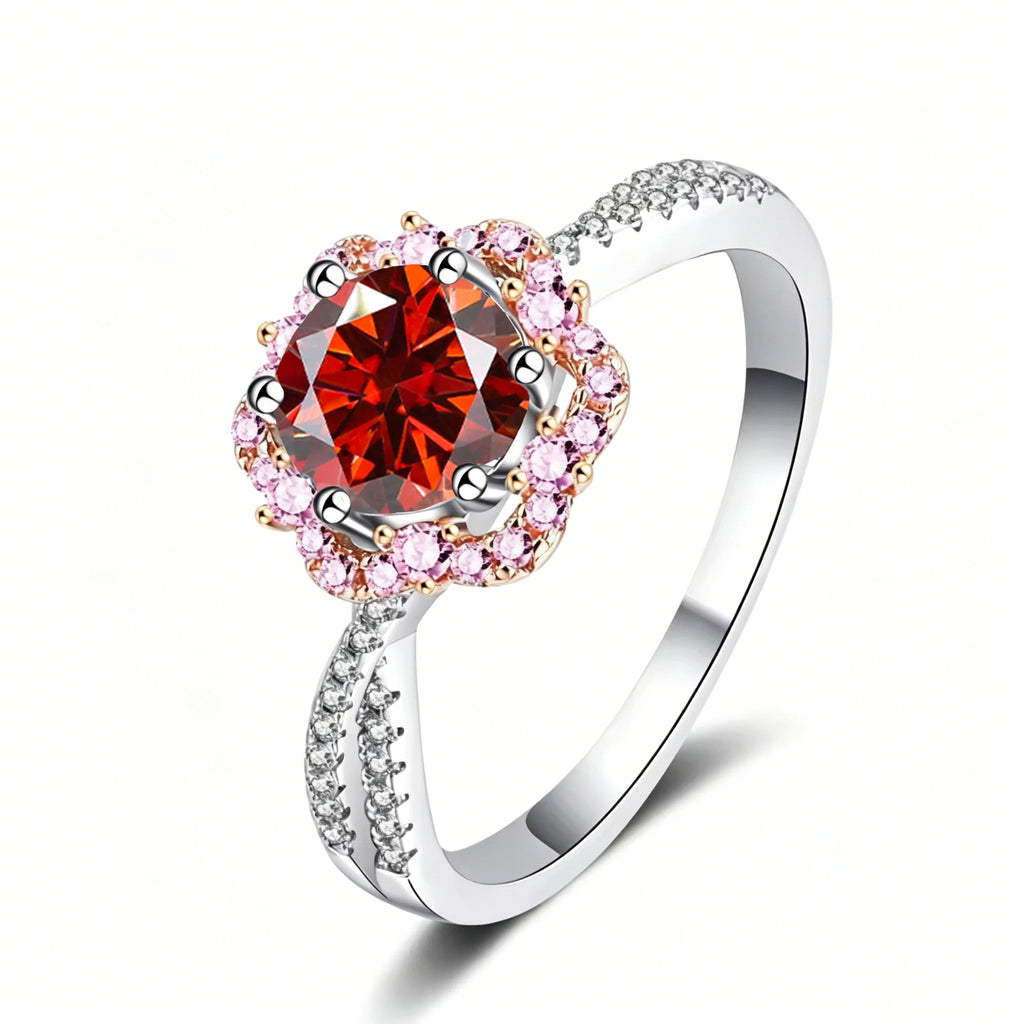 Sterling Silver Moissanite Ring