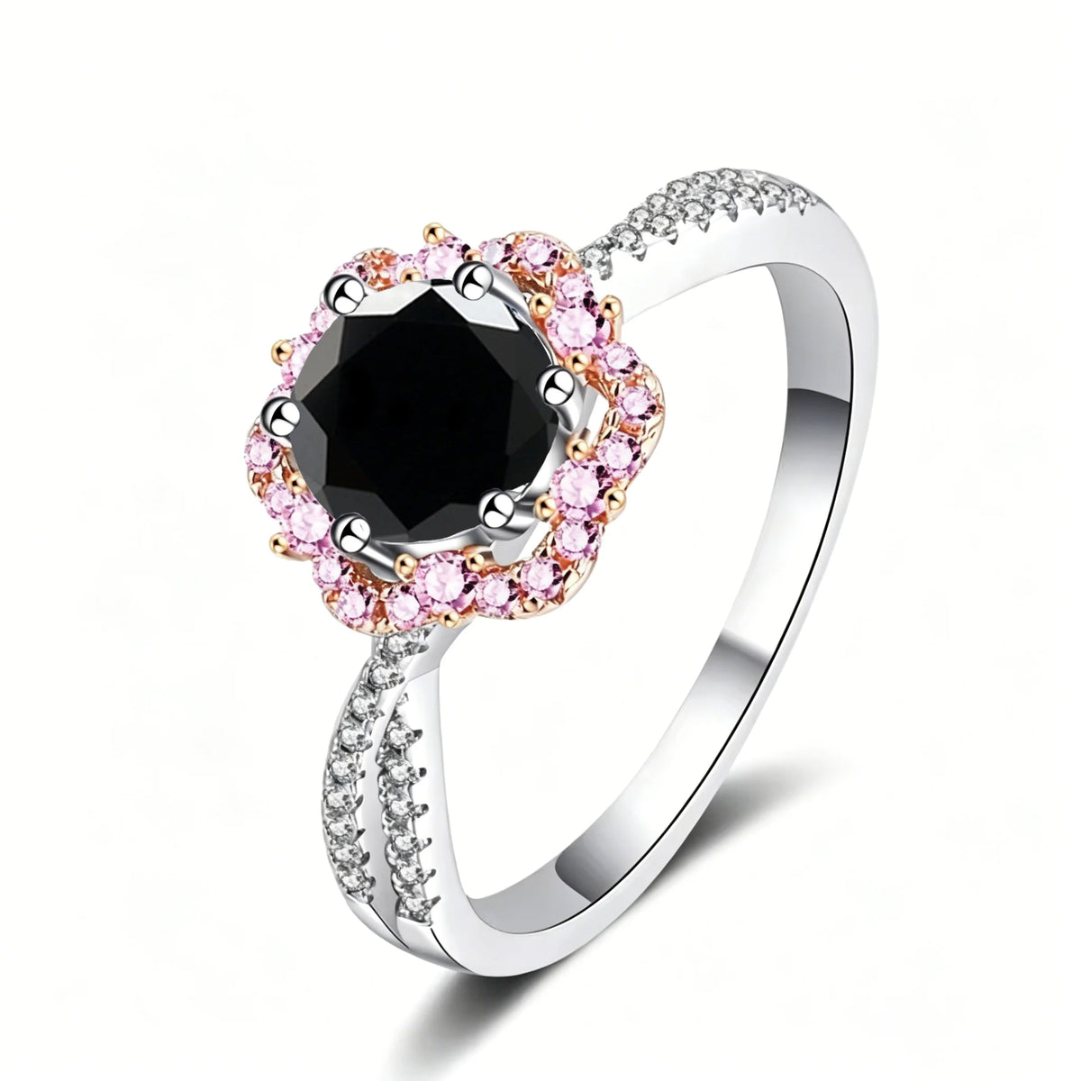 Sterling Silver Moissanite Ring