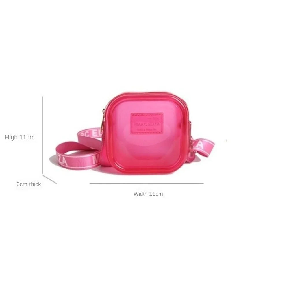 Transparent PVC Jelly Crossbody Bag