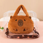 Plush Capybara Crossbody Bag