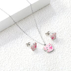 Unicorn Stainless Necklace & Earring Set
