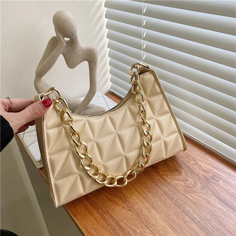 PU Underarm Tote Bag