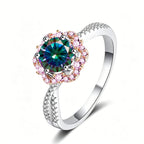 Sterling Silver Moissanite Ring