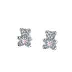 Silver Needle Cartoon Earrings