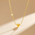 Cubic Zirconia Heart Pendant Necklace