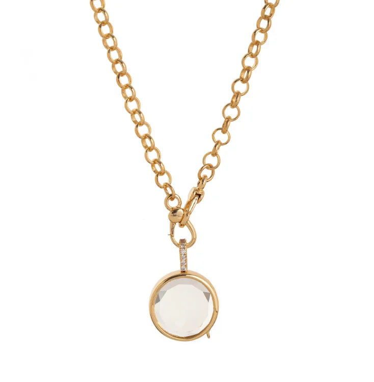 Open Ring Pendant Necklace