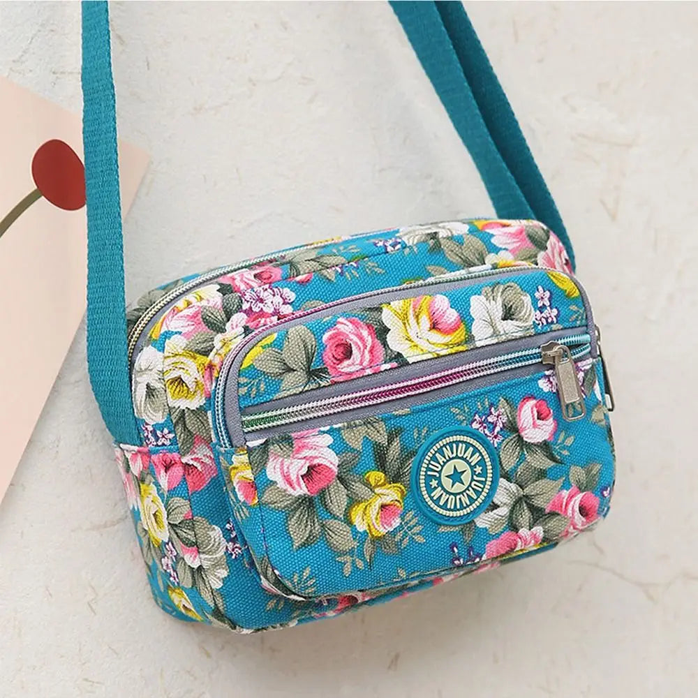 Multi-Layer Nylon Crossbody Bag