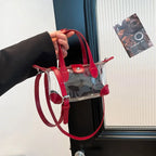 Clear PVC Hobo Crossbody Bag