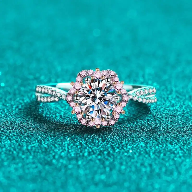 Sterling Silver Moissanite Ring