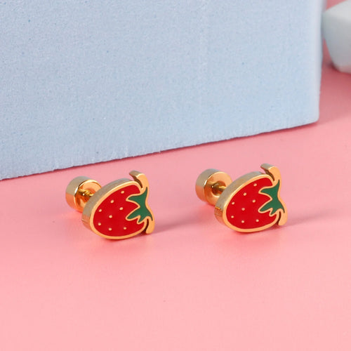 Acrylic Heart Animal Earrings