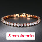 Zirconia Tennis Hip Bangle