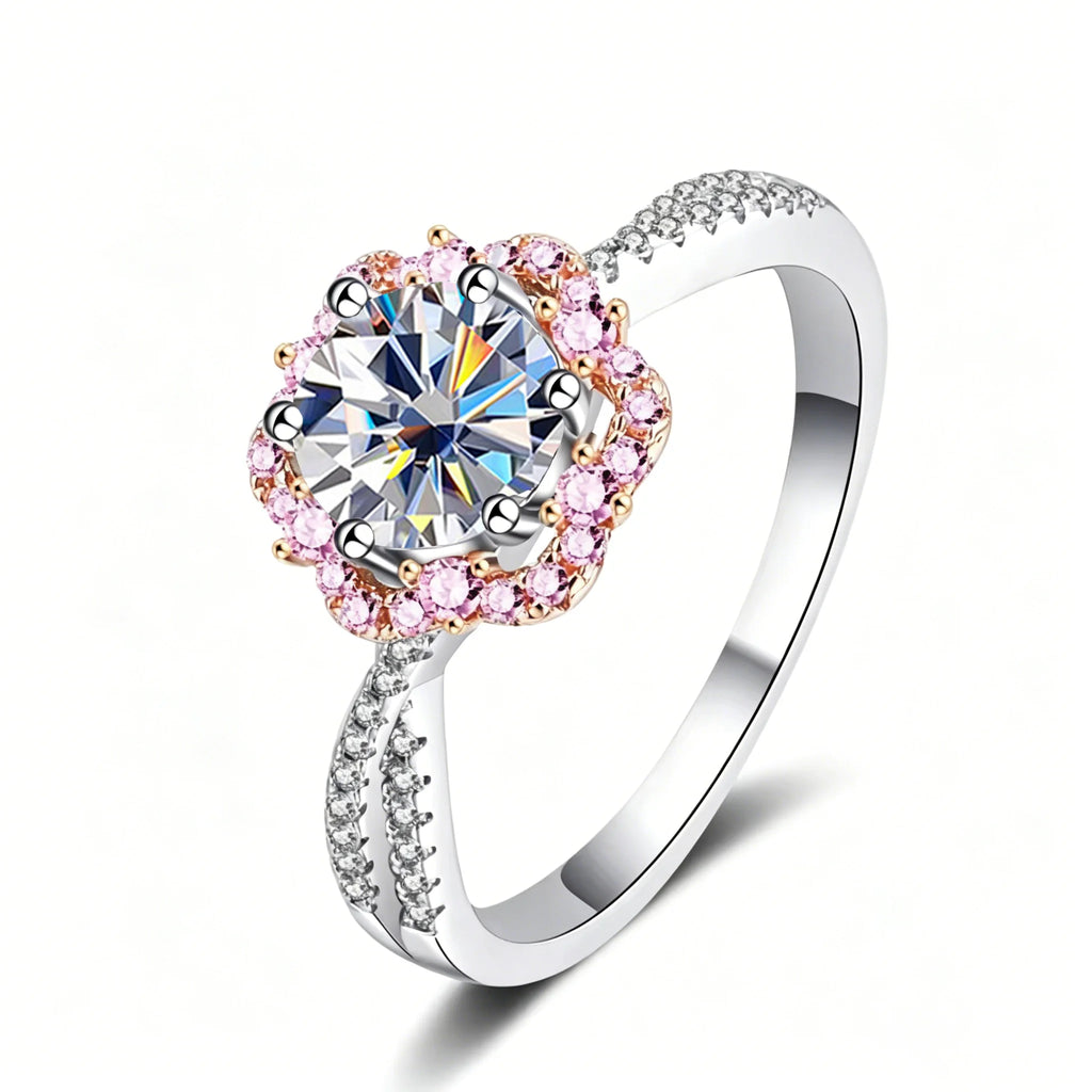 Sterling Silver Moissanite Ring