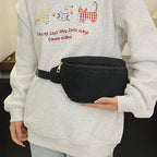 Lamb Wool Crossbody Chest Bag