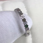 Silver Plated Hexagonal Ring