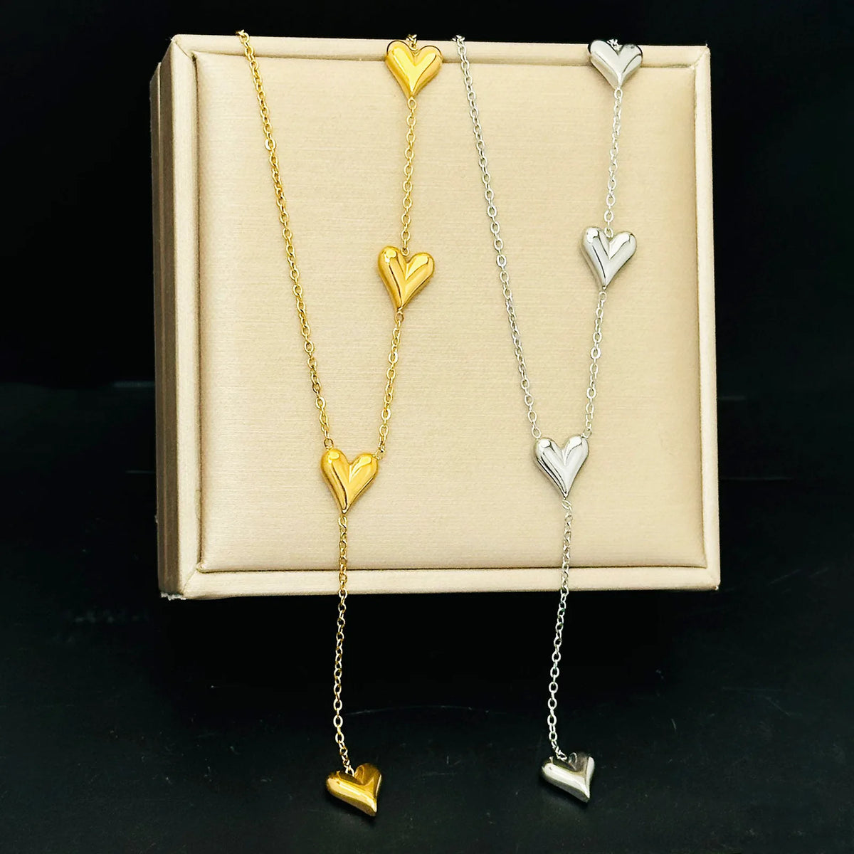Stainless Steel Peach Pendant Necklace