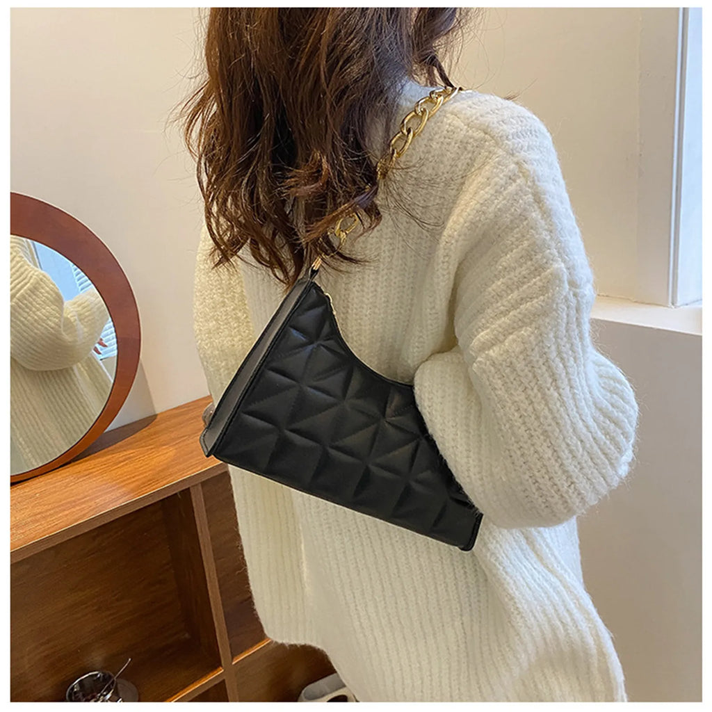 PU Underarm Tote Bag