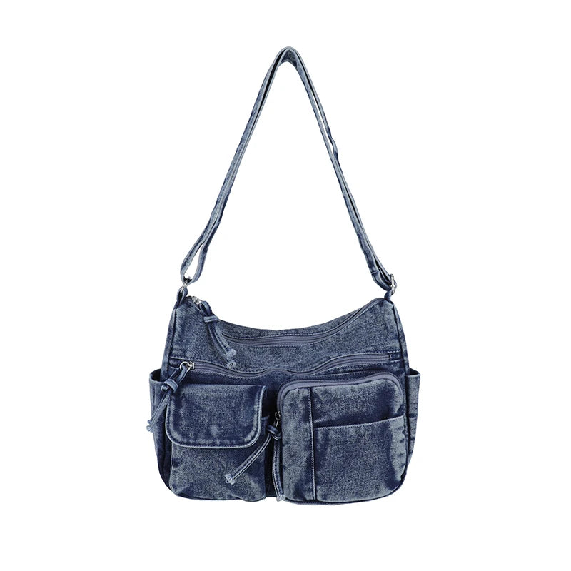 Y2K Aesthetic Washed Crossbody Purse