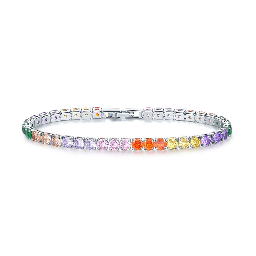 Zirconia Tennis Hip Bangle