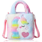 Plush Unicorn Tote Backpack