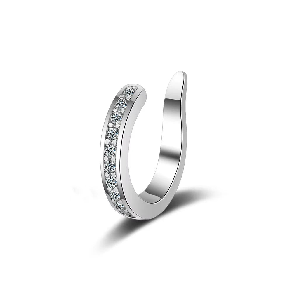 Zircon Clip On Earrings