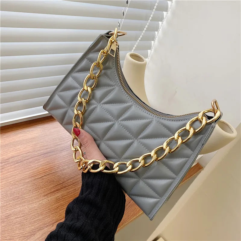 PU Underarm Tote Bag